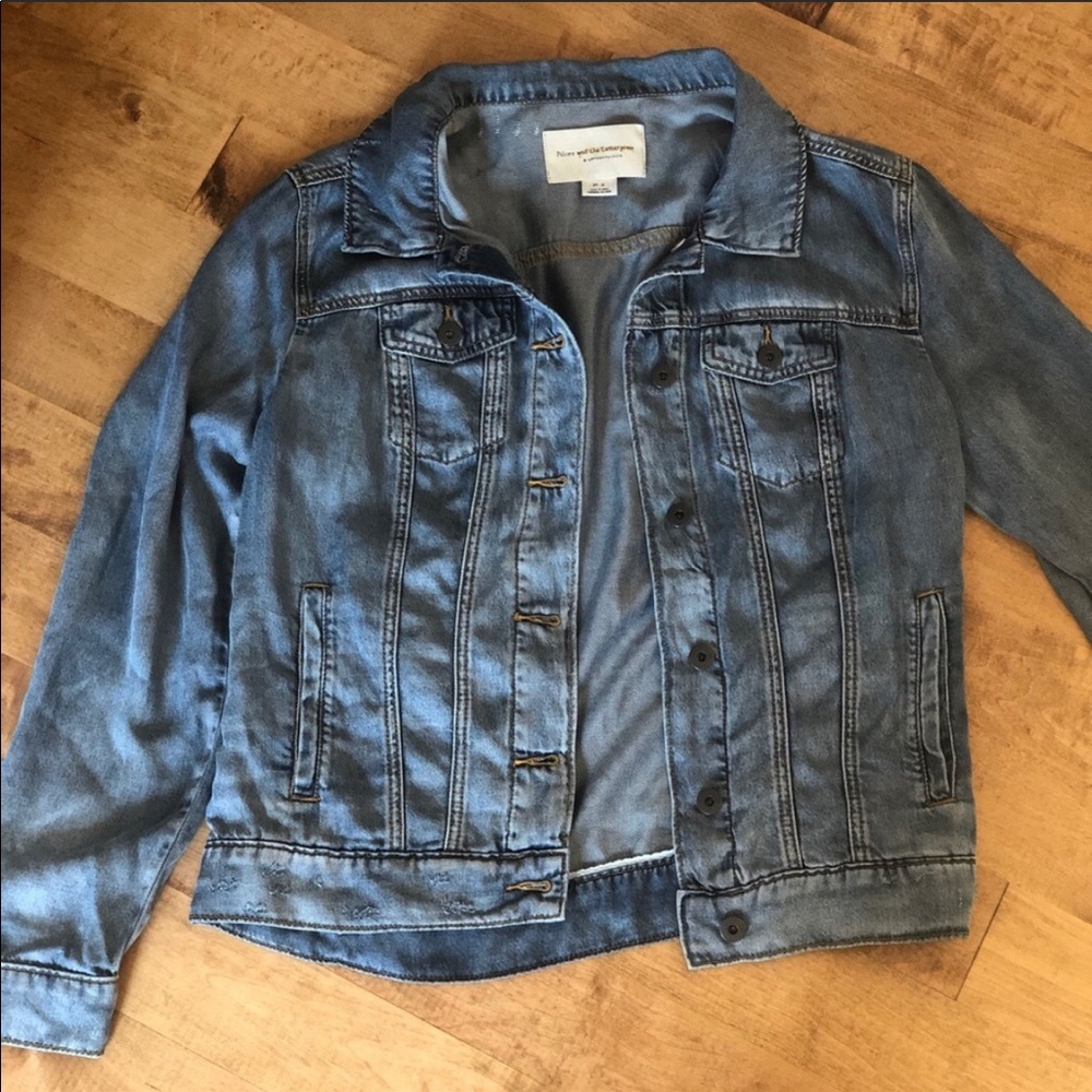 Anthropologie Softest Ever Boyfriend denim jacket